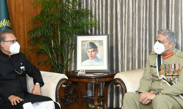 COAS General Qamar Javed Bajwa meets President Alvi