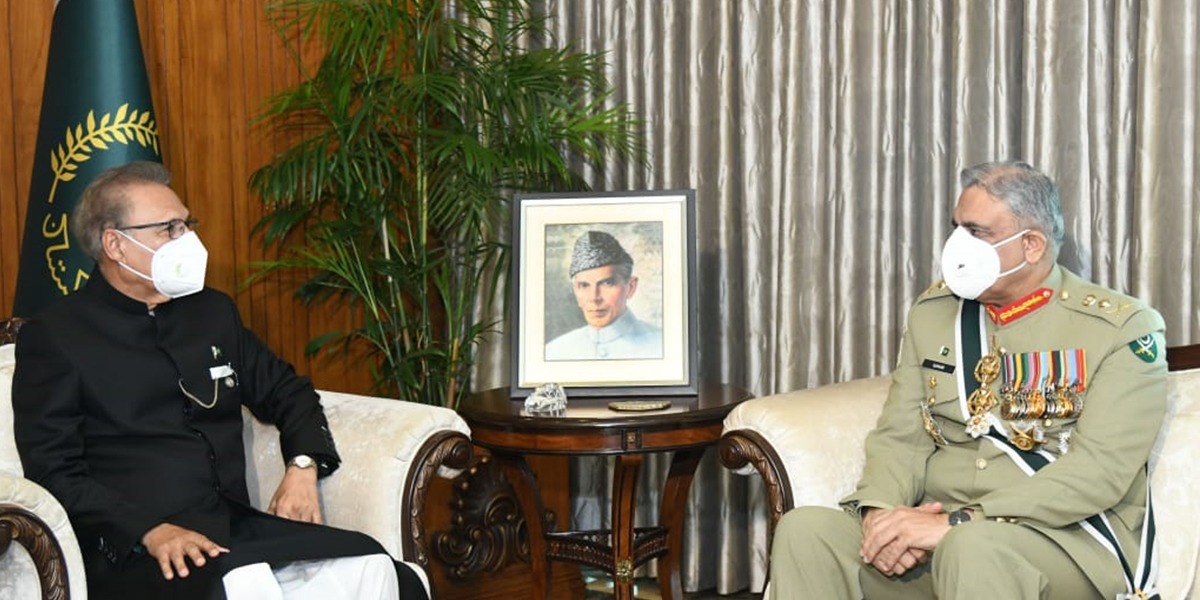 COAS General Qamar Javed Bajwa meets President Alvi