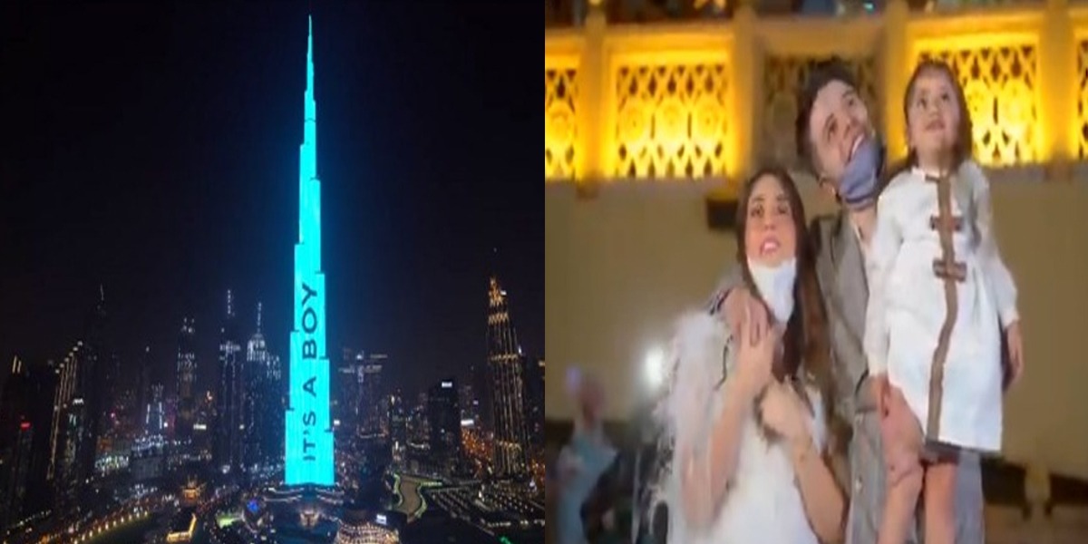 'It's A Boy' YouTubers tell Fans With Light Display On Burj Khalifa