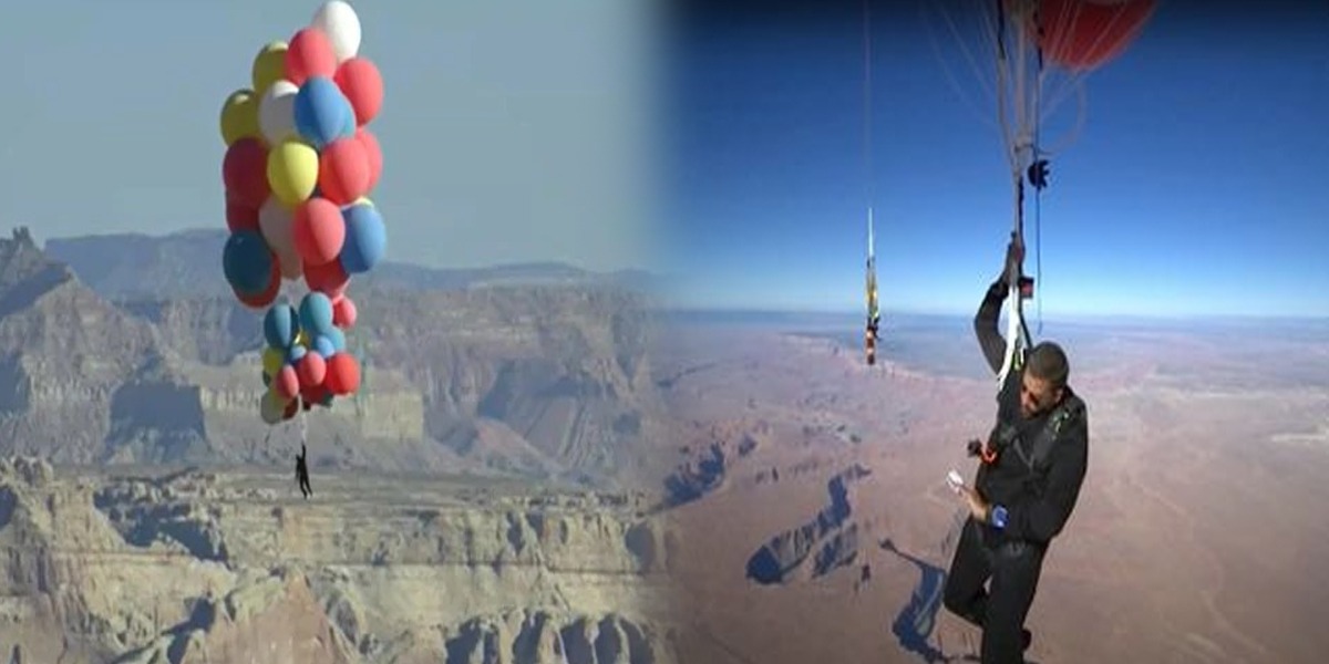 David Blaine stunned everyone by flying 24,000 feet using balloons