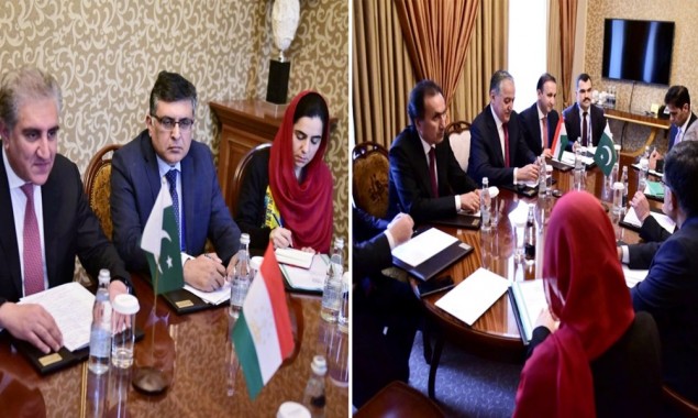 FM Qureshi calls on his Tajik counterpart on sidelines of SCO
