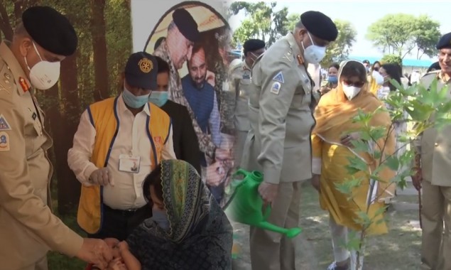 COAS Attends National Polio & Tree Plantation Campaign