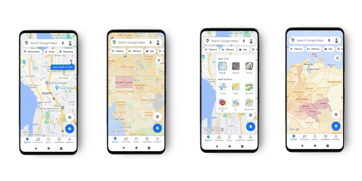 Google Adds COVID Layer In Google Maps