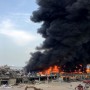 Large fire erupts in Beirut’s port area, month after massive explosion