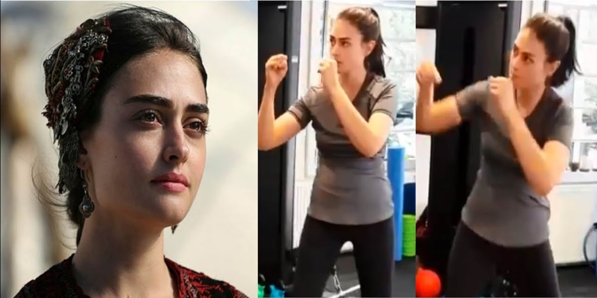 Esra Bilgic's boxing video goes viral on social media