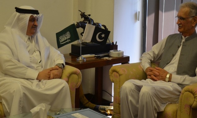 Pervez Khattak meets Saudi Ambassador in Islamabad