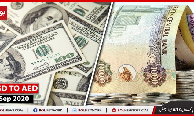USD/AED: Today Dollar Price in UAE Dirham, 2nd September 2020