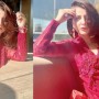 Areeba Habib oozes elegance, glamour in a blood red attire