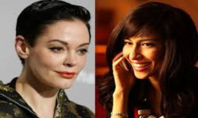 U.S. actress Rose McGowan comes in support of Meesha Shafi