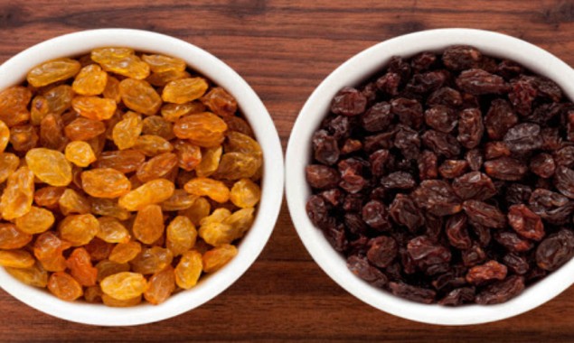 Multiple health benefits of consuming nutrients such as Raisins