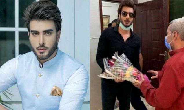 Actor Imran Abbas spends time at old-age home