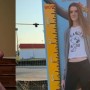 Girl with longest legs breaks two Guinness World Records