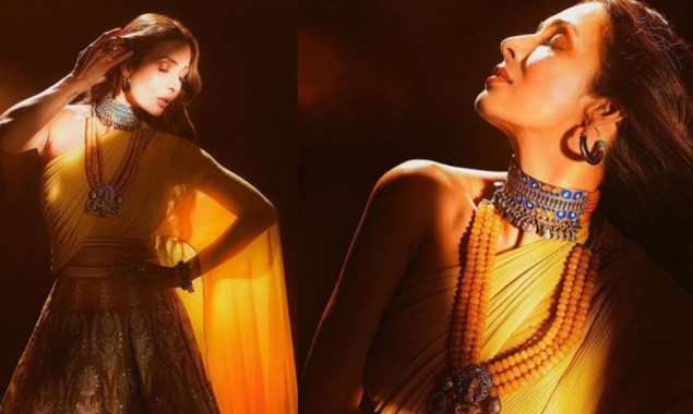 Malaika Arora oozes elegance, grace in stunning mustard lehenga