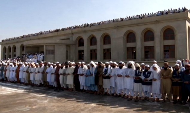 Last Rites of Maulana Adil Khan offered in Karachi