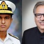 Newly appointed Naval Chief Muhammad Amjad Khan Niazi calls on President
