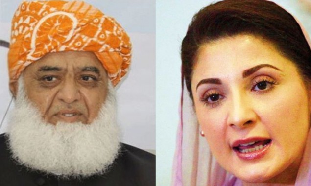 PDM President Maulana Fazal-ur-Rehman meets Maryam Nawaz