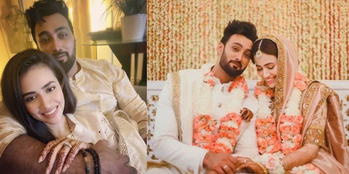 Umair Jaswal Sana Javed newly-weds