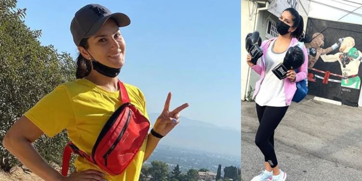 Sunny Leone tries boxing