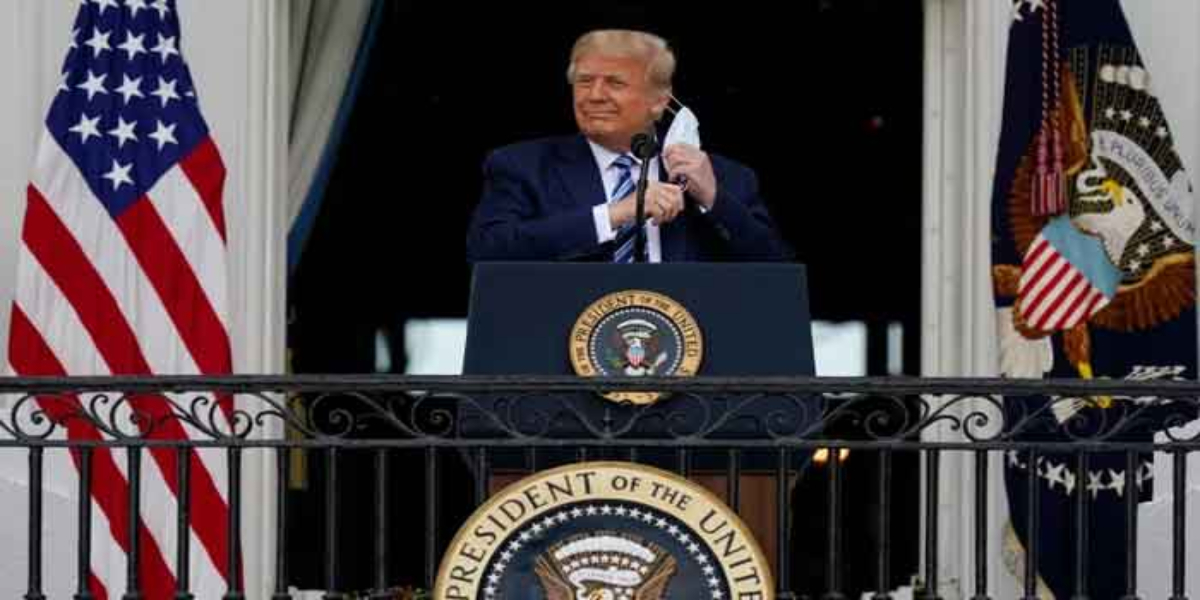 Trump first appearance since covid