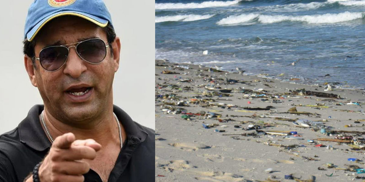 Wasim Akram Karachi beach