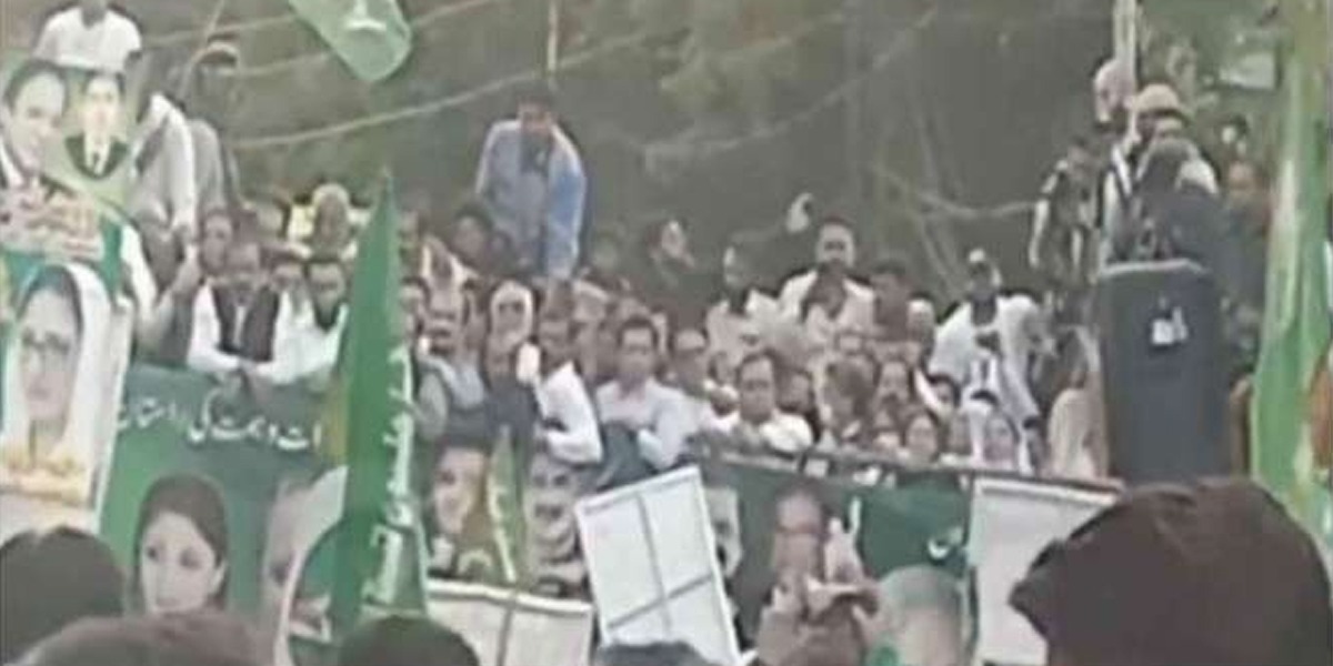 PML-N's Protest: Stage Collapses During Saad Rafique's Speech