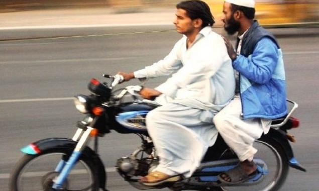 Pillion riding Karachi