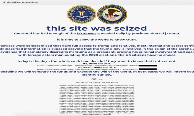 Trump website hacked