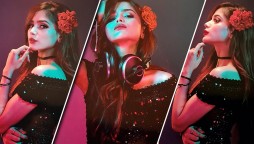 Aima Baig Looks Ravishing In Black Dress