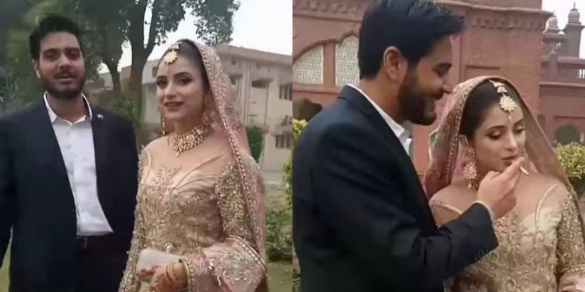 Viral couple sharing cigarette