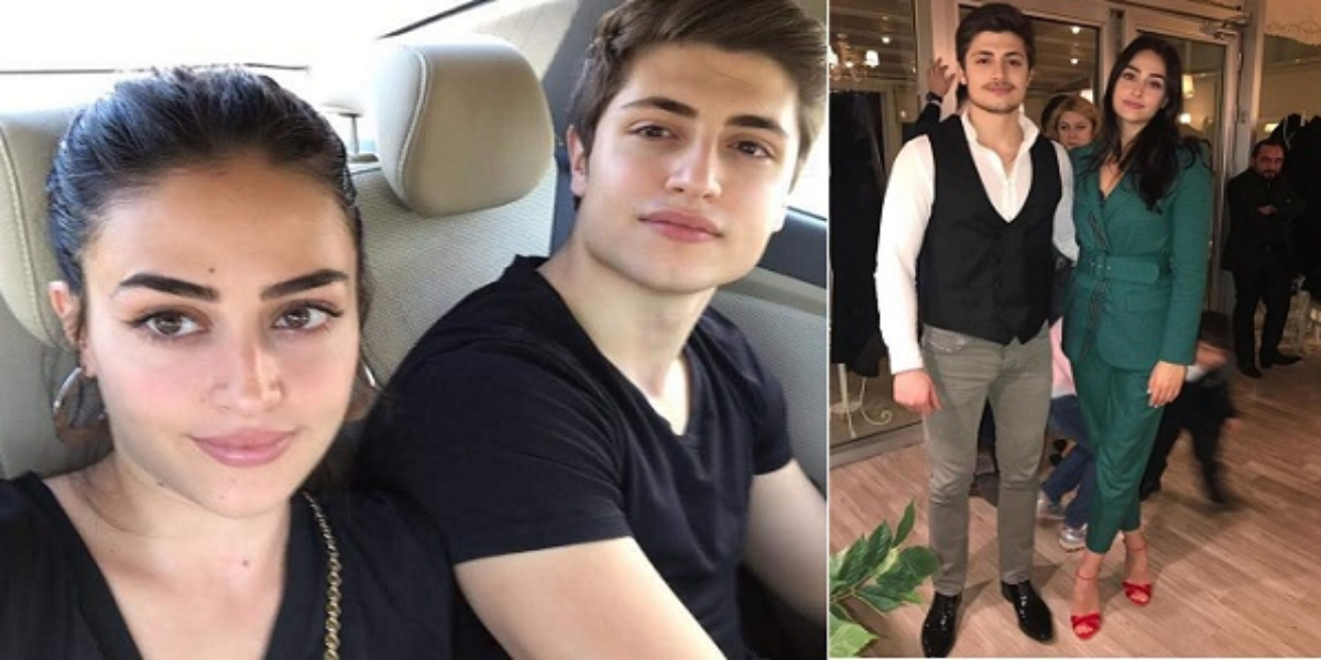 Esra Bilgic with brother