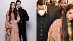 Atif Aslam and wife spotted attending wedding in Lahore