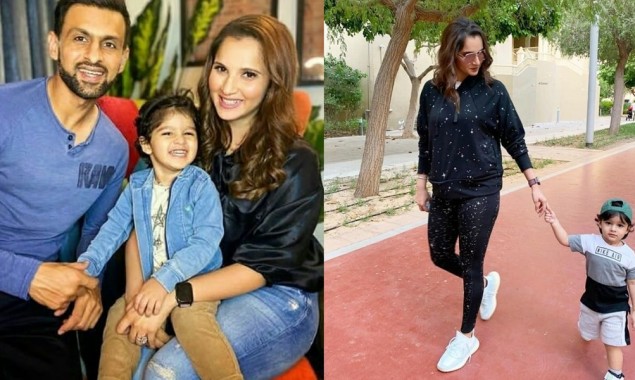 Adorable photos of Shoaib Malik and Sania Mirza with son