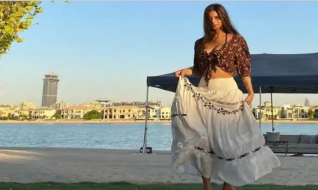 Suhana Khan goes boho-chic in a crop top and long skirt