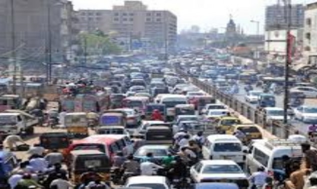 KARACHI: Worst traffic jams in different parts of Karachi