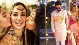 Have a look at more photos of Sarah Khan and Falak Shabbir’s wedding