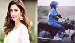 Mahira Khan knows how to ride a bike with confidence