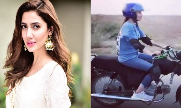 Mahira Khan knows how to ride a bike with confidence