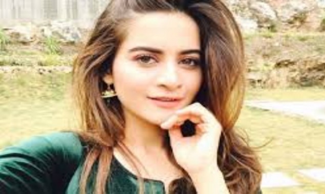 Aiman Khan Stuns Fans Posing In Long Black Dress