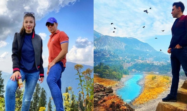 Haroon Shahid and wife spotted exploring beauty of northern areas