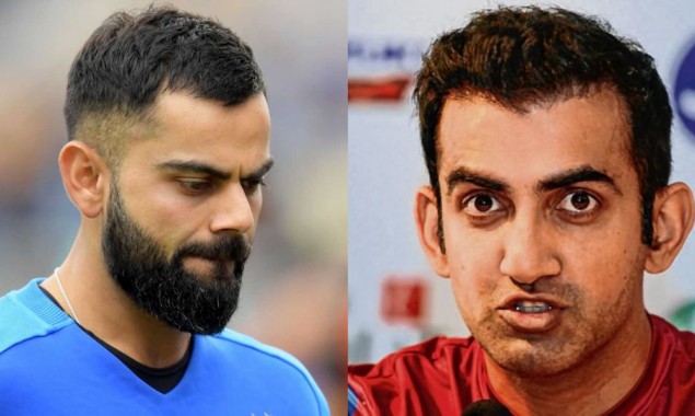 Gautam Gambhir once again train guns at Indian Skipper Virat Kohli