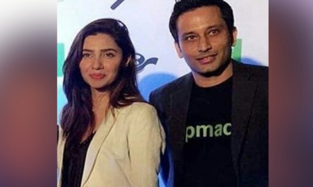 Mahira Khan with Salim Karim