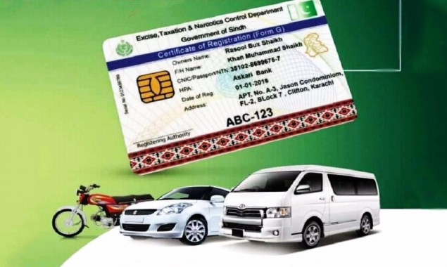 Smart card vehicle registration