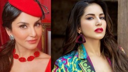 Sunny Leone turns up the heat in sizzling red dress