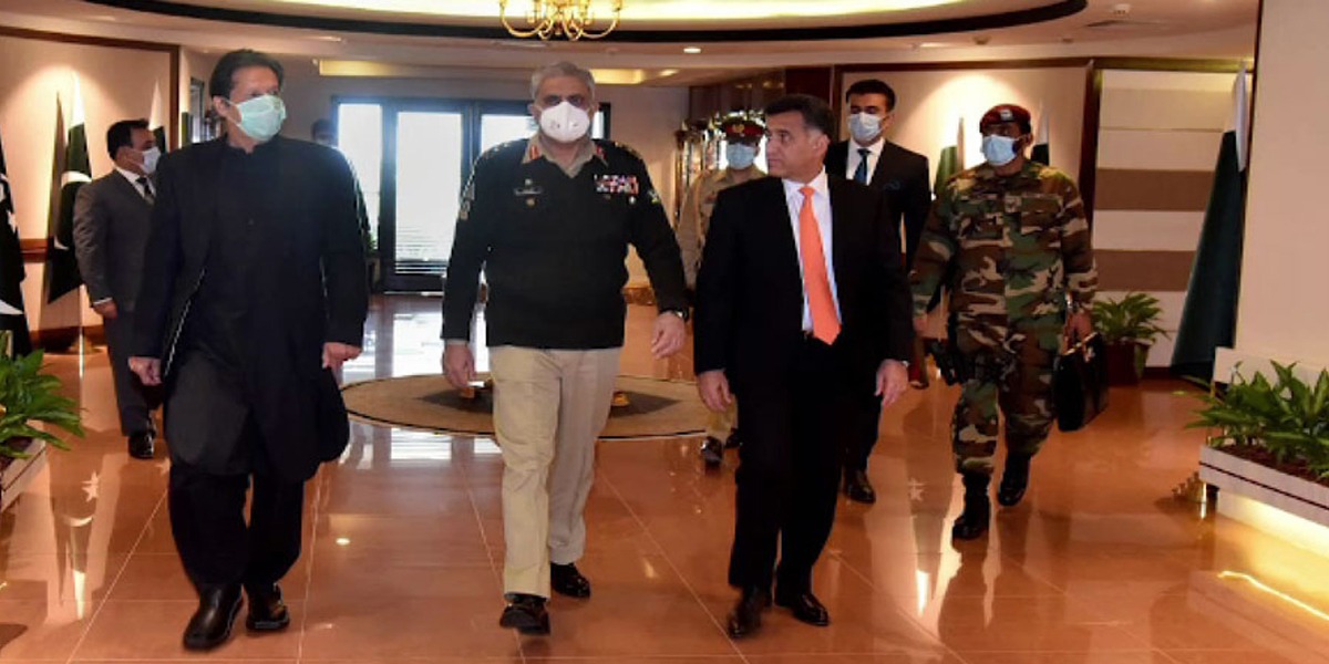 PM Imran ISI headquarters visit