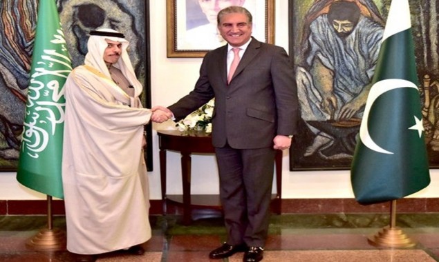 FM Meets His Saudi Counterpart, Discusses Bilateral Relations