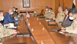 US Negotiator Zalmay Khalilzad Calls On COAS At GHQ