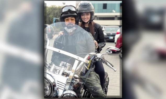 Sana Javed And Umair Jaswal Take Their Romance On Bike Ride
