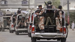 Rangers Conduct Flag March Operation In Different Areas Of Karachi