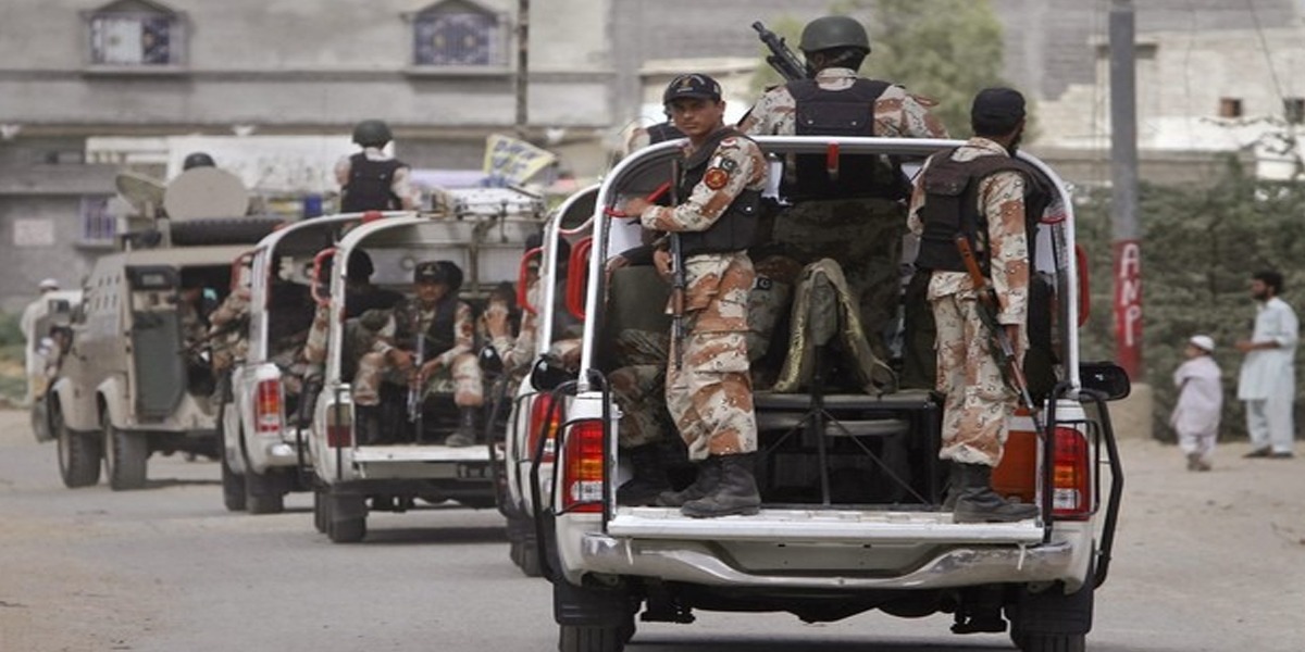 Rangers Conduct Flag March Operation In Different Areas Of Karachi