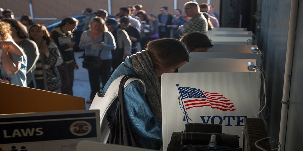 US Election 2020 voting